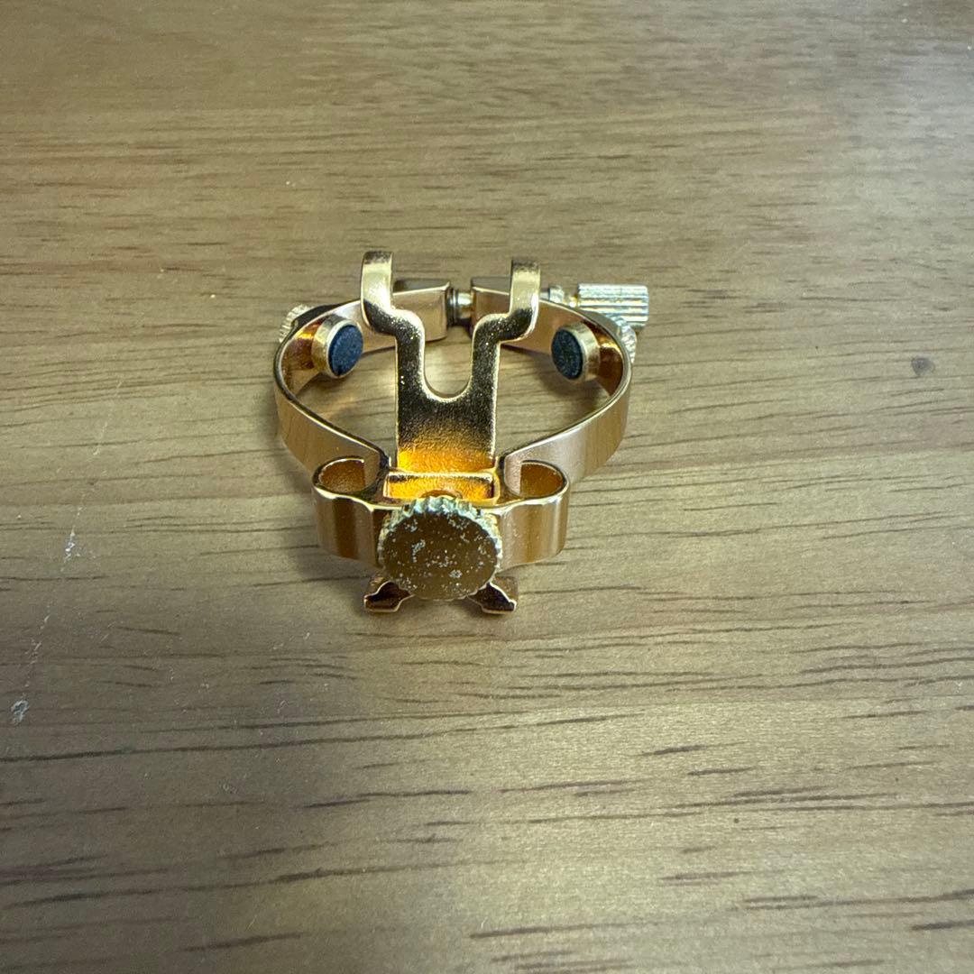 JLV Ligature アルトサックスリガチャー 金メッキ