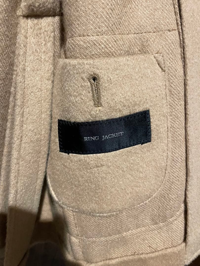 リングヂャケット 48 キャメル100 ベージュ テーラードジャケット