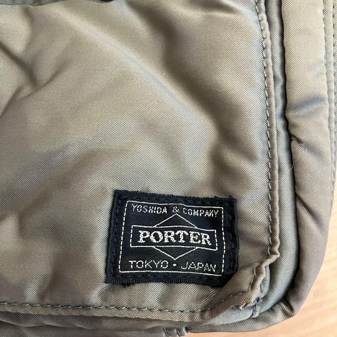 PORTER カーキ ショルダーバッグ
