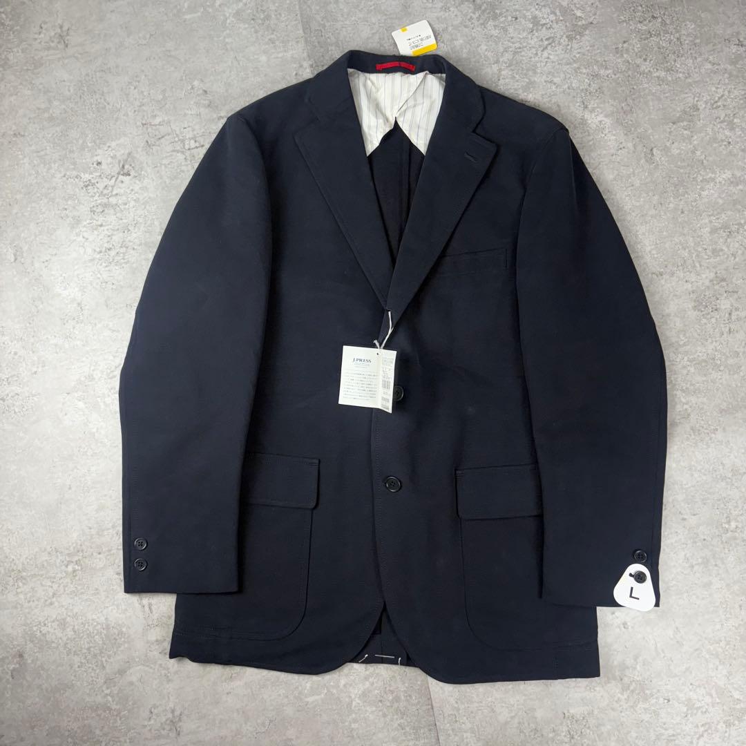 未使用品　ジェイプレス　J.PRESS テーラードジャケット　L ネイビー　綿