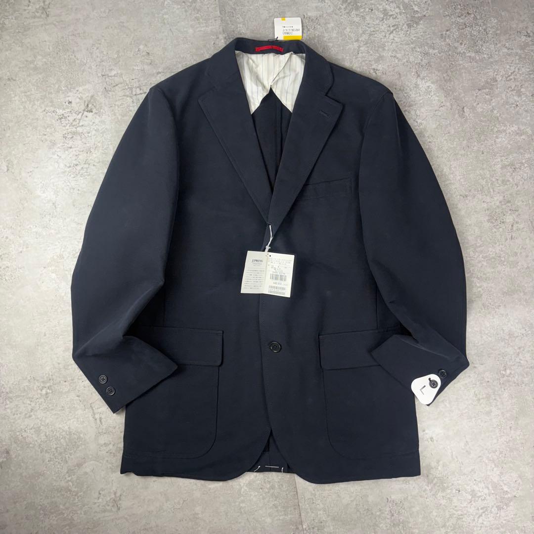 未使用品　ジェイプレス　J.PRESS テーラードジャケット　L ネイビー　綿