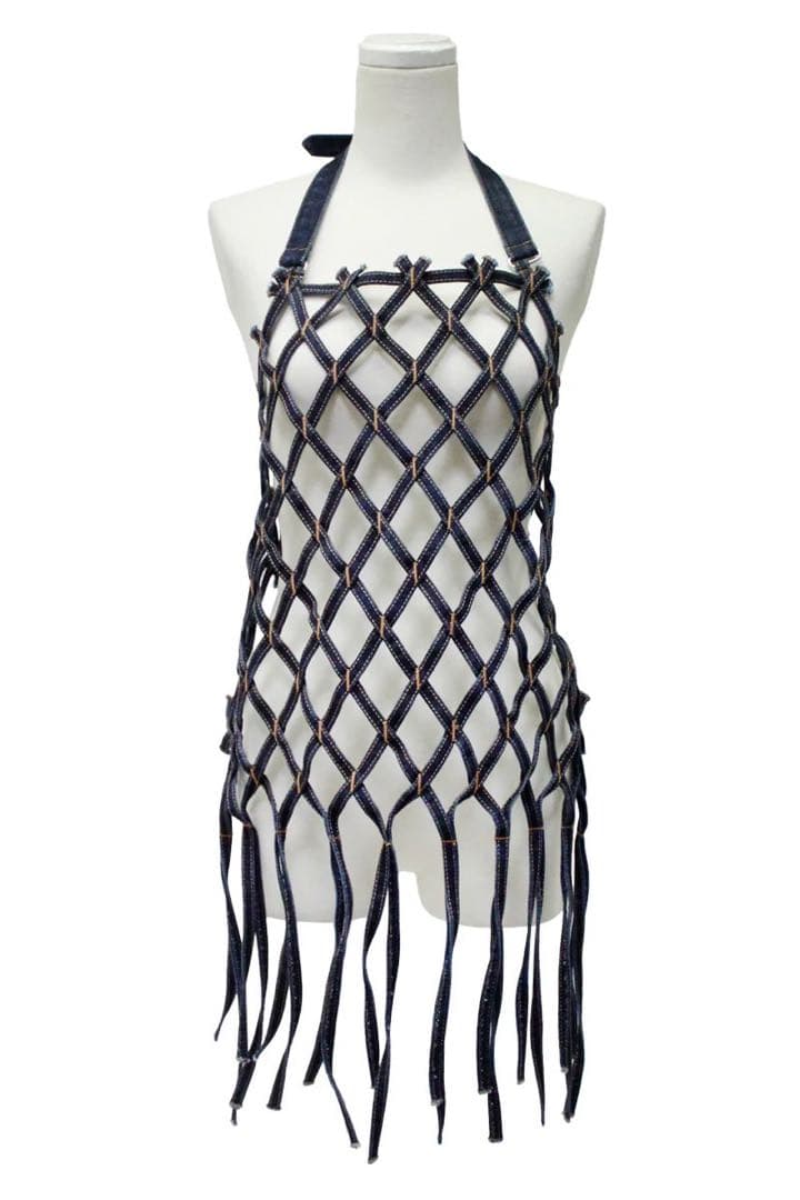 【新品未使用】chika kisada デニム　エプロン　ベスト　チカキサダ