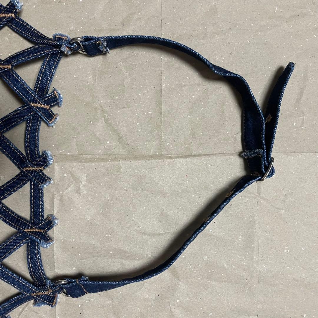 【新品未使用】chika kisada デニム　エプロン　ベスト　チカキサダ