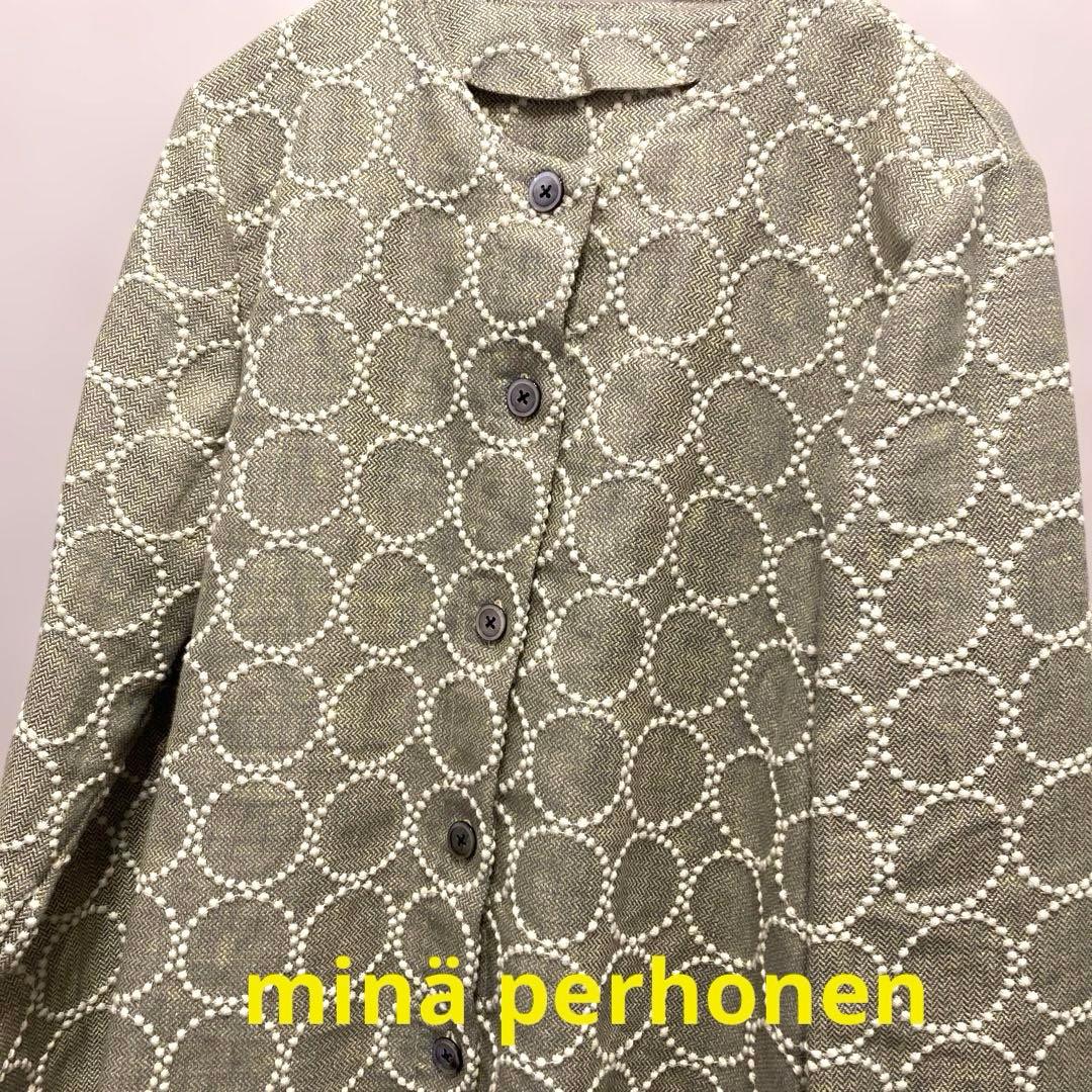 【梅春】ミナペルホネン tambourine 春ジャケット sizeL