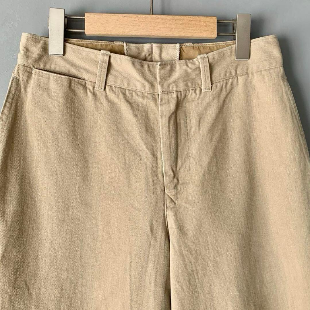 『美品☺︎』45R おこめチノのシャルロットパンツ 2 ベージュ チノパン