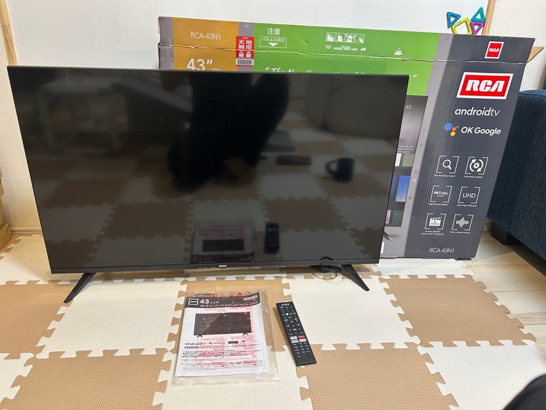 RCA 4K チューナーレステレビ 43V型　2022年製