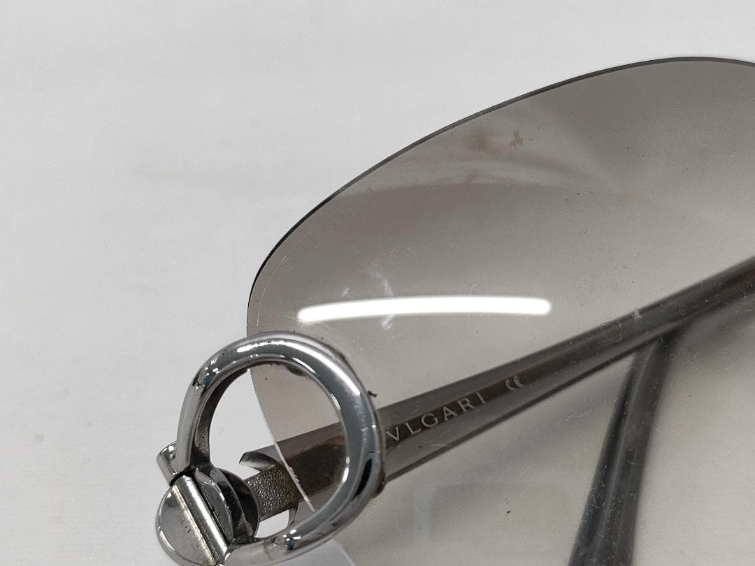 BVLGARI リムレス サングラス グラデレンズ 59□16 130 d123