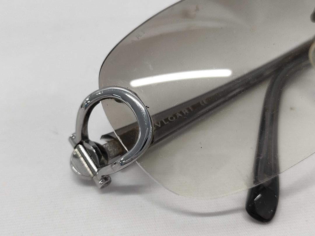BVLGARI リムレス サングラス グラデレンズ 59□16 130 d123