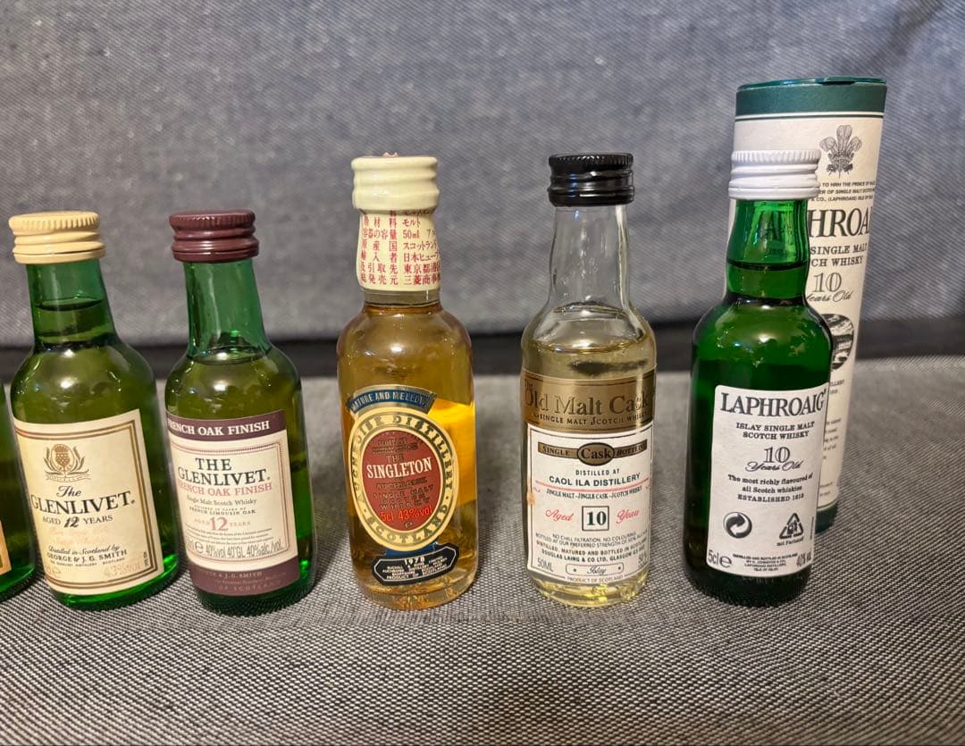 ボウモア　スプリングバンクなど　ウイスキーミニボトル8本セット　未開封