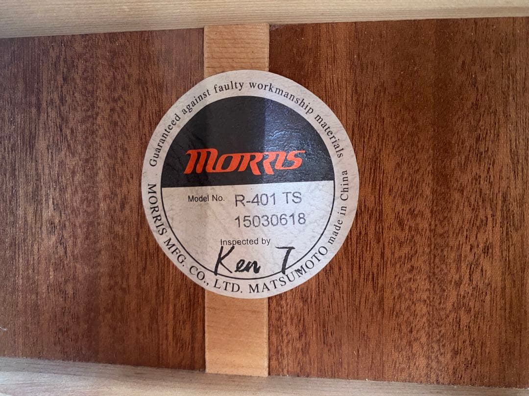 morris r-401 ts エレアコ　アコースティックギター　ソフトケース