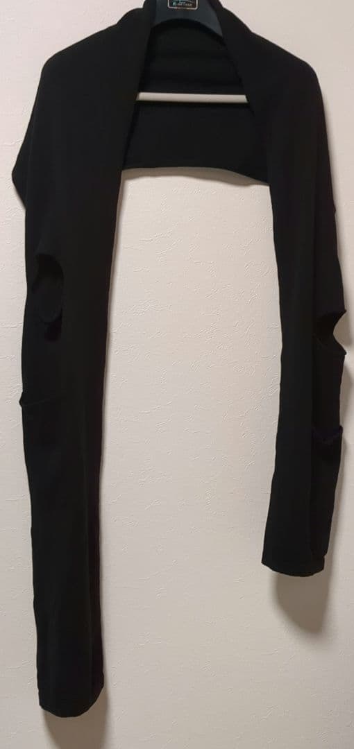 ロング ジレ 変形 ノースリーブ ウール ヨウジヤマモト FU-K85-578