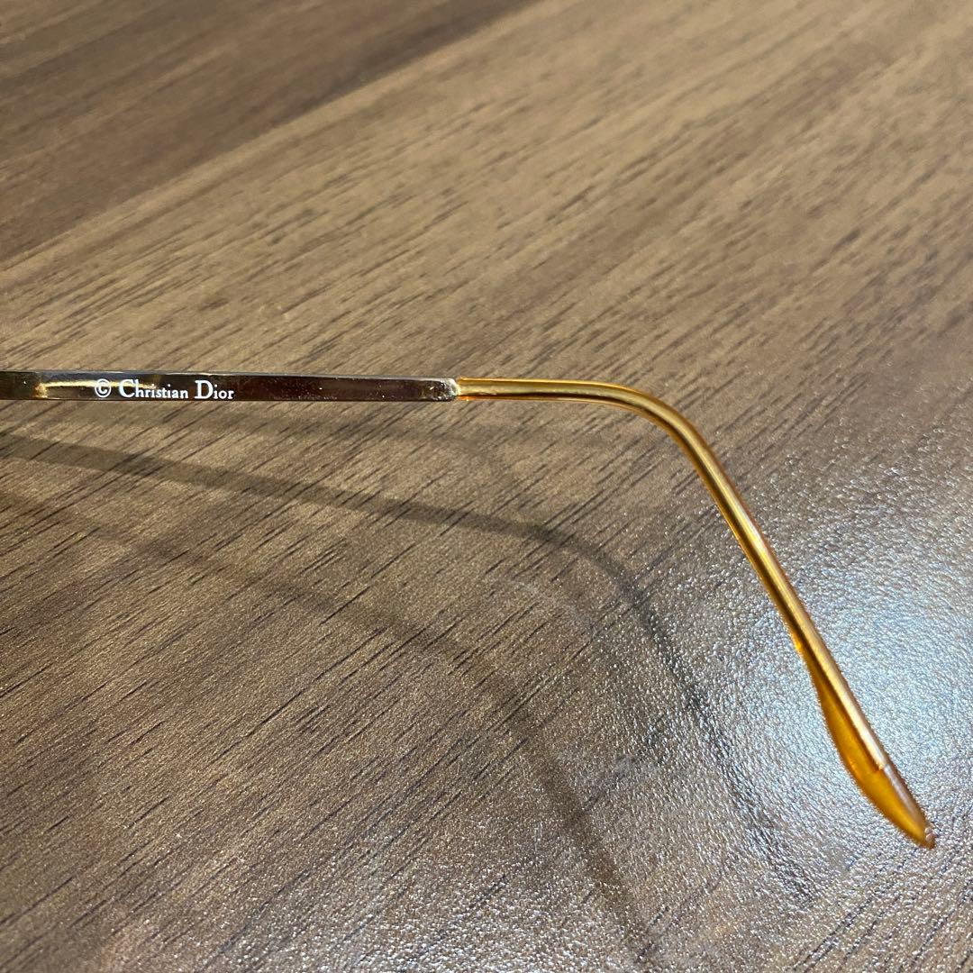 Christian Dior ゴールドシールドサングラス