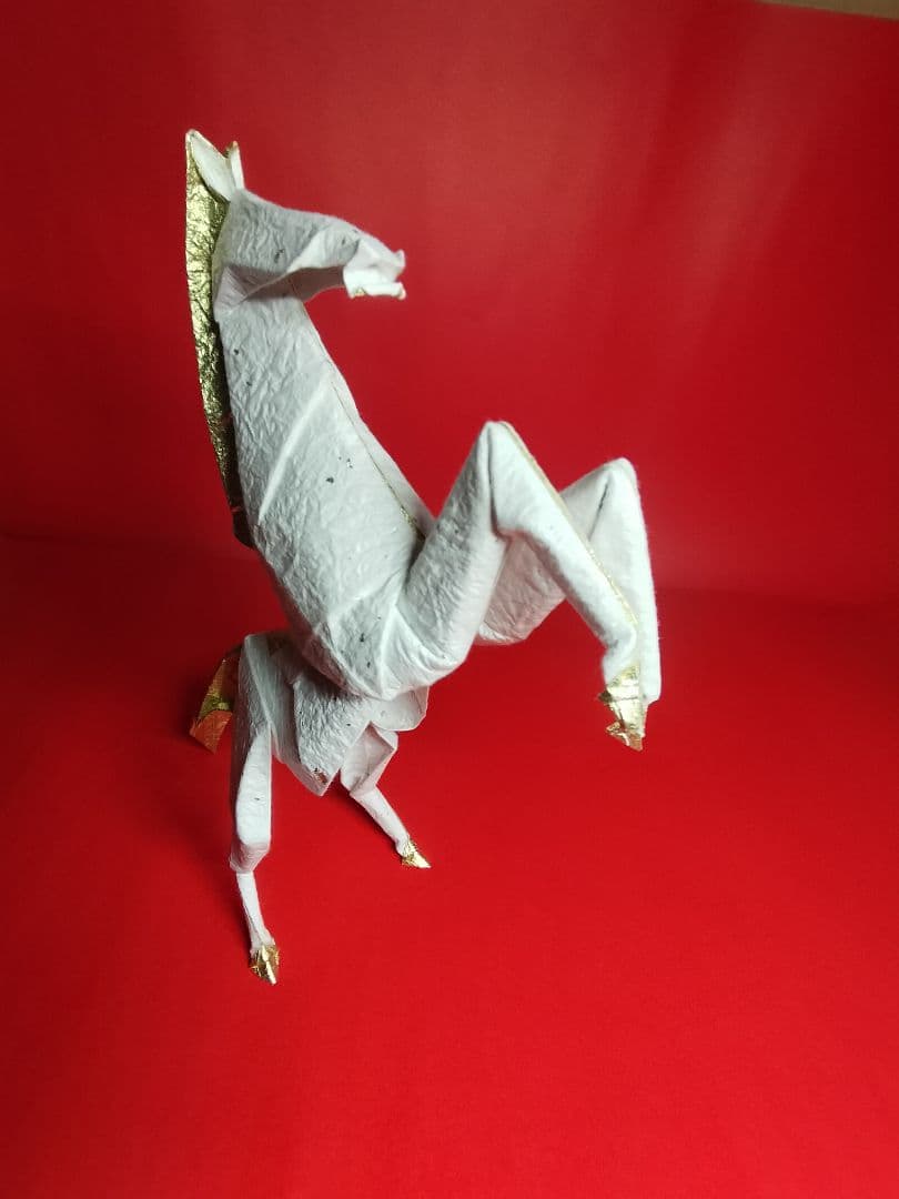 創作折り紙　（0039）干支の馬　【ナポレオン・ホース】【いいくんママ】