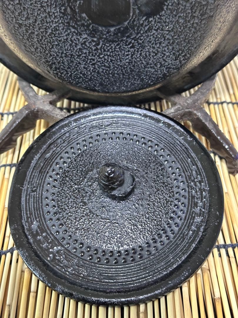 未使用、保管品　南部長寿堂造　１５型　鉄瓶　南部鉄瓶　南部鉄器　調理器具