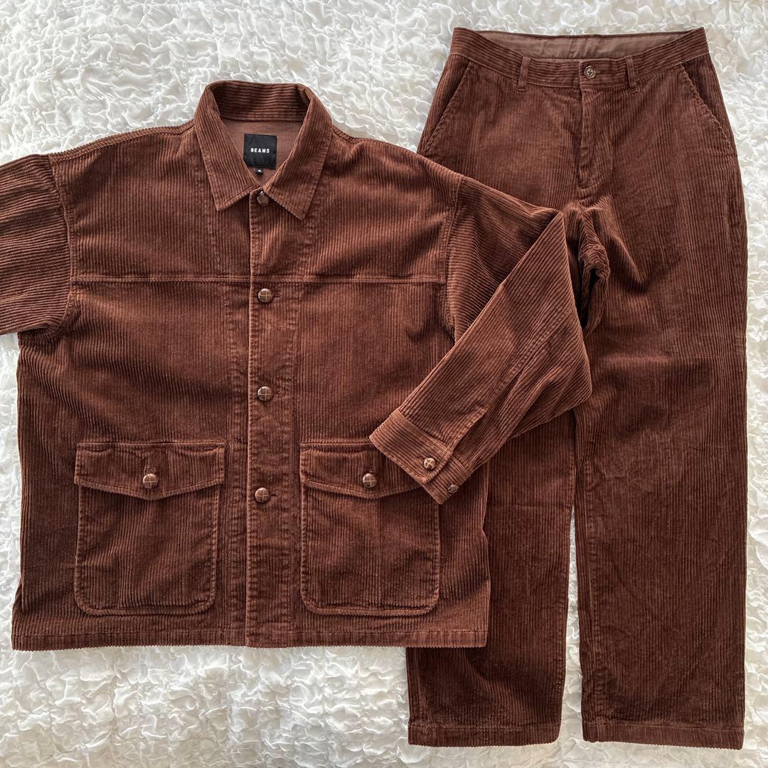 BEAMS コーデュロイ セットアップ ジャケット パンツ コート カバーオール