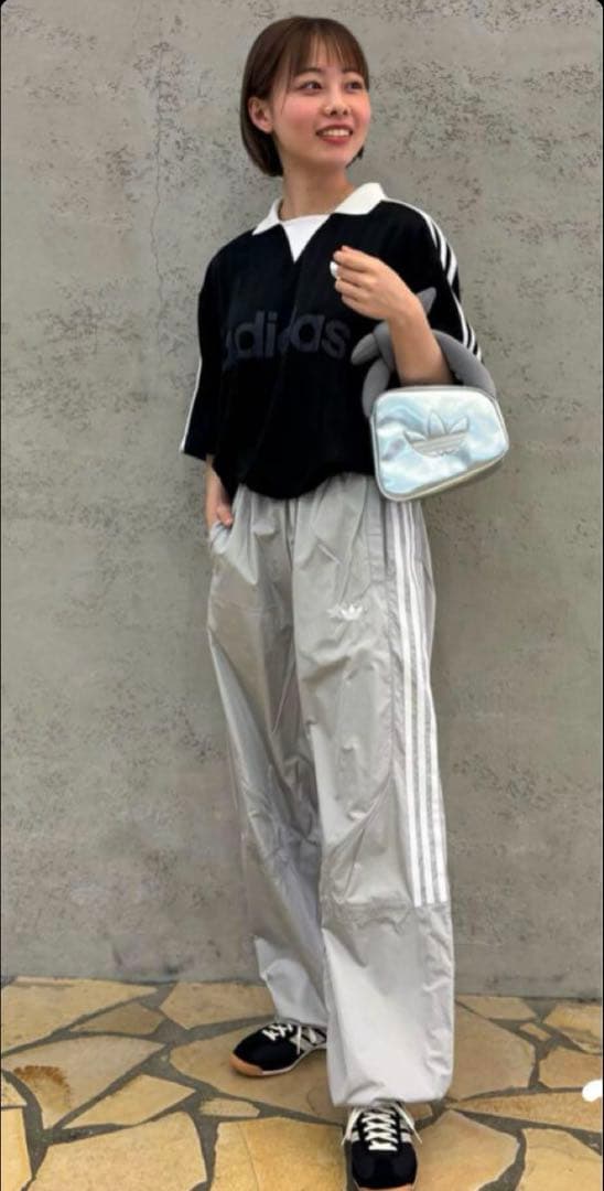 Adidas 襟付きゴーリートップ ブラック M