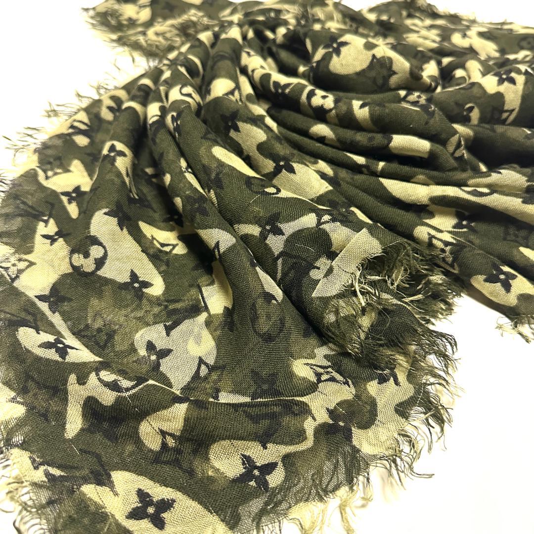 【超希少】Louis Vuitton ルイヴィトン 村上隆 スカーフ カモフラ