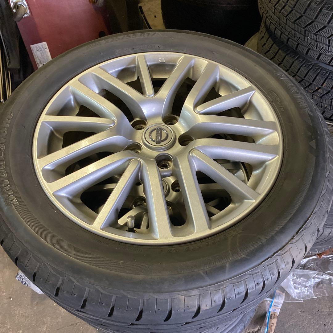 日産フーガ純正 17インチ ホイールセット タイヤ付き