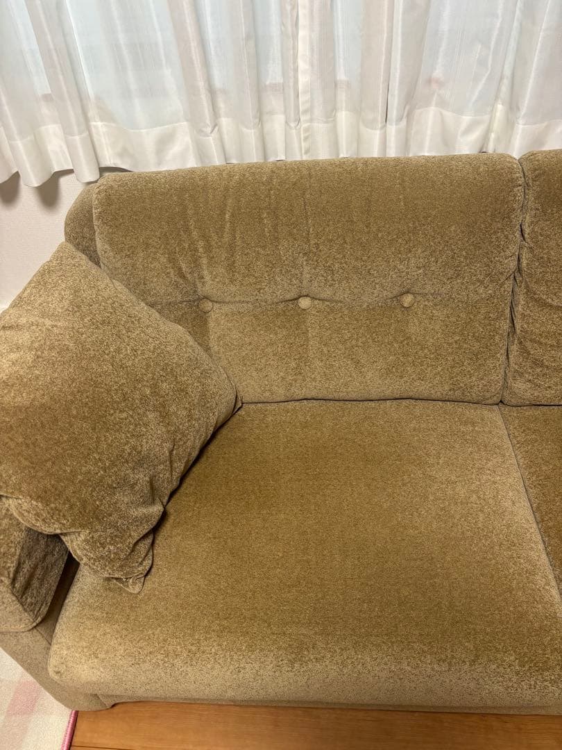 ２〜３人掛け　ファブリックソファー