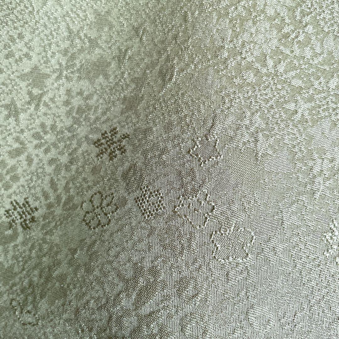 色無地　フルセット　グリーン　躾糸付き　地紋　入学式　シンプル　礼装　I10