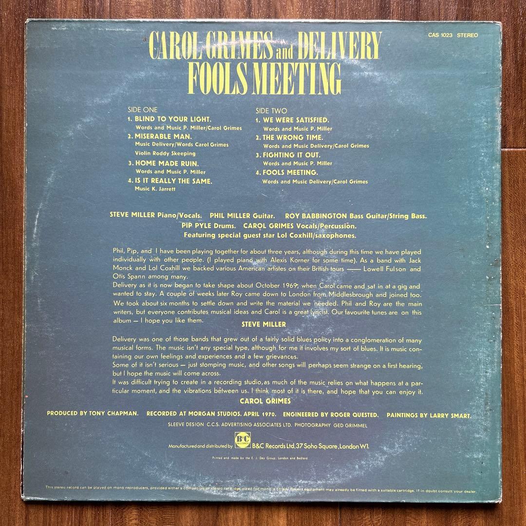 Carol Grimes ... And Delivery UKオリジナル