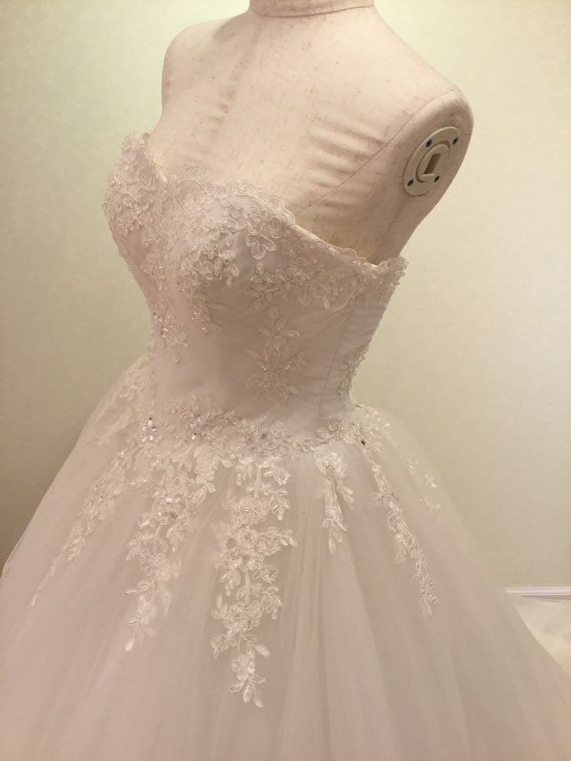 YNS WEDDING ウェディングドレス　ポレロ付き