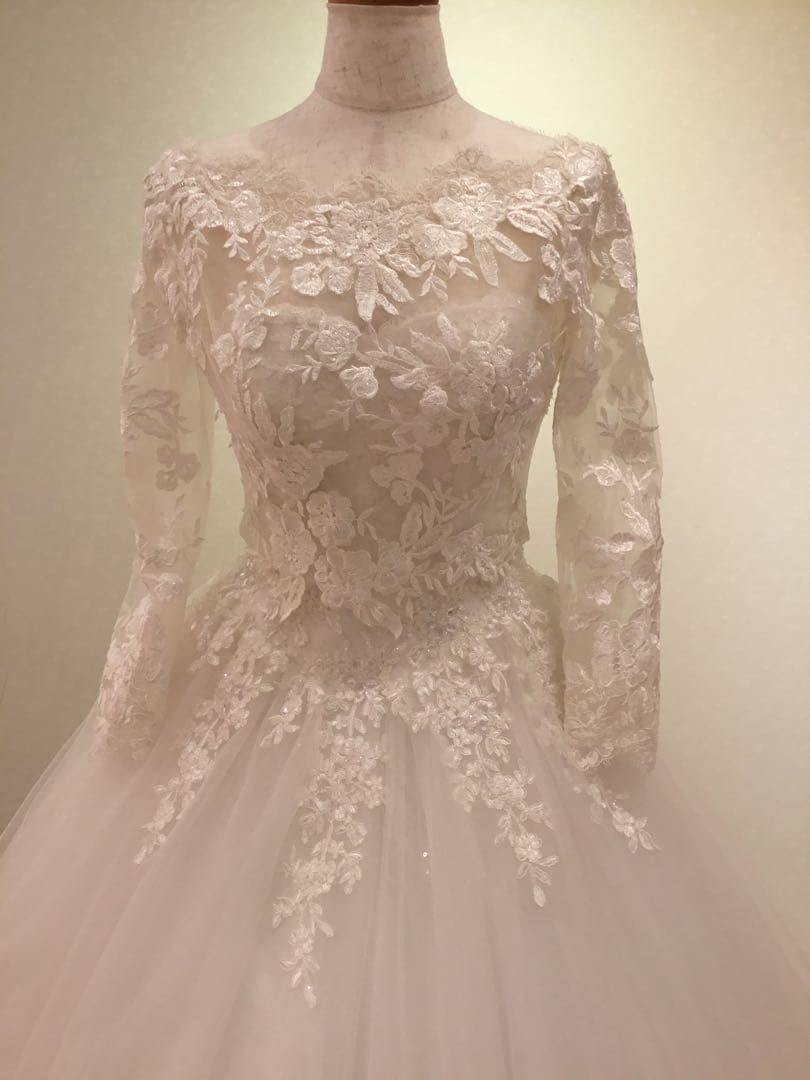 YNS WEDDING ウェディングドレス　ポレロ付き