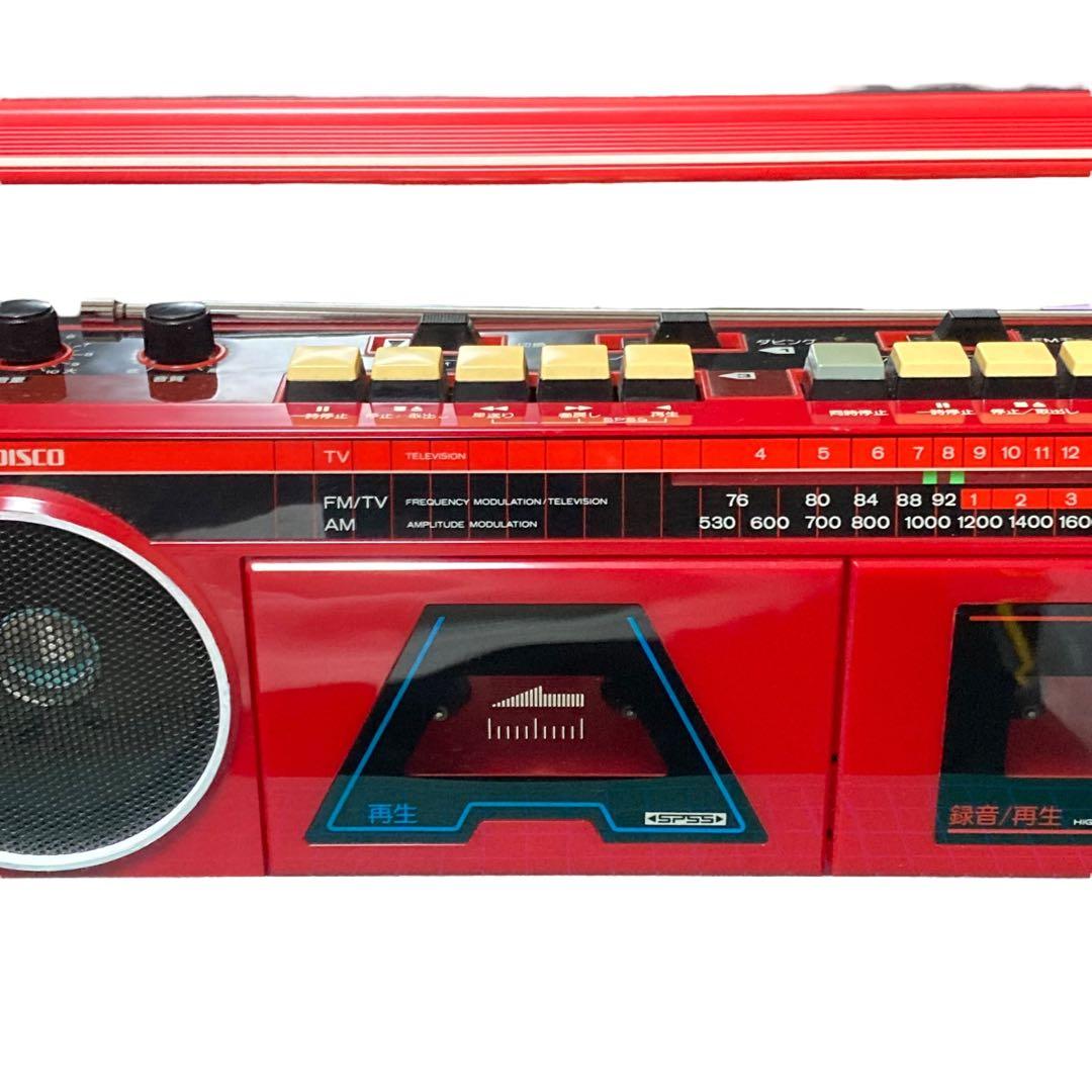 【動作品レア】 昭和レトロ 日立AM&FMラジオ・カセットデッキTRK-W110