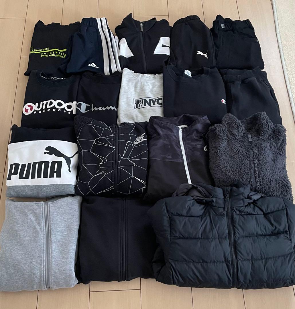 【まとめ売り】NIKE/Puma/adidas/UNIQLO ダウン パーカー等