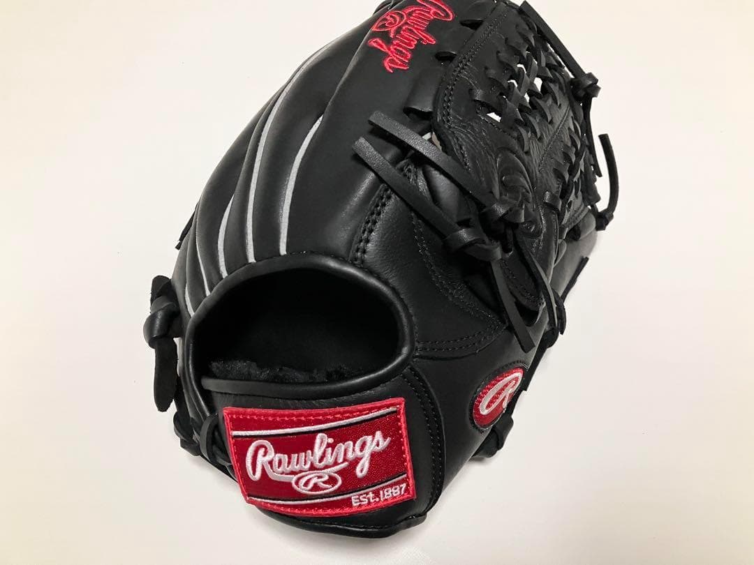 専用品ローリングス 黒Rawlings軟式野球 /ソフトボール兼用グラブ 成人用