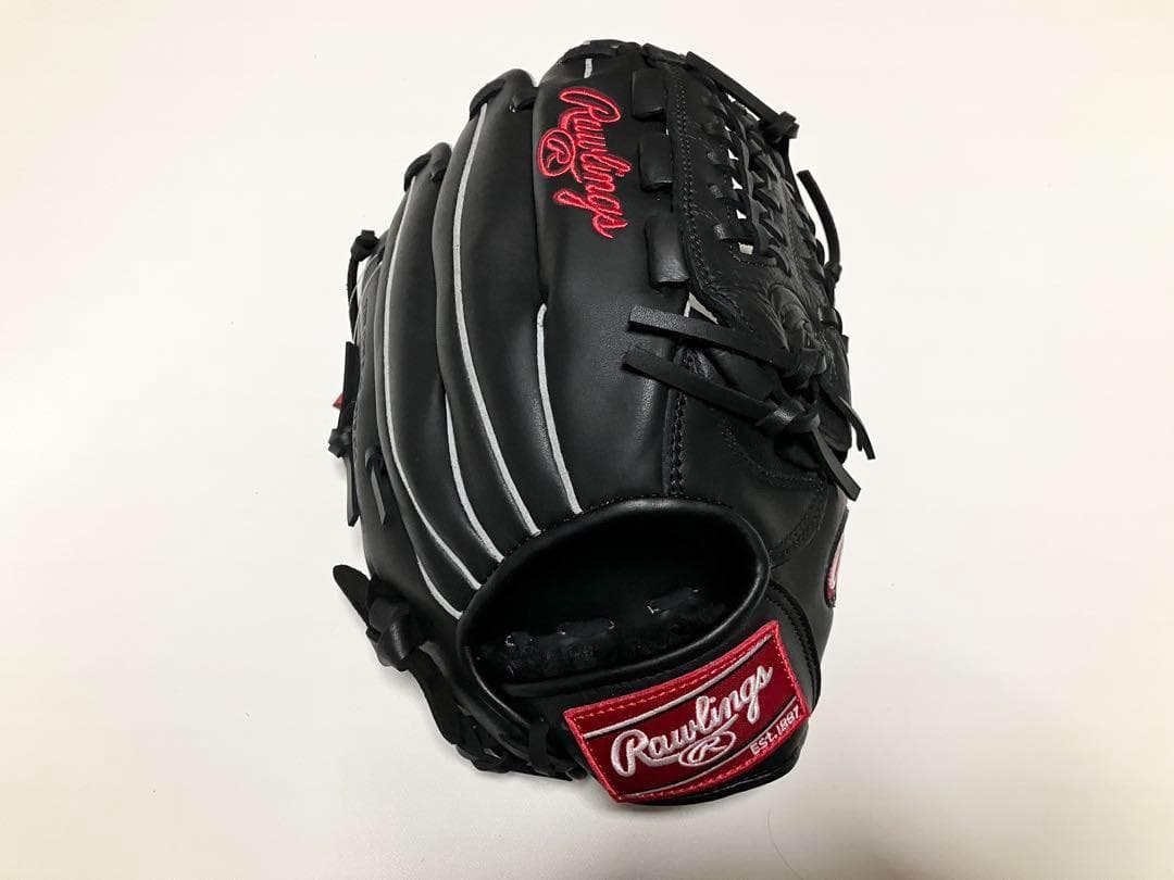専用品ローリングス 黒Rawlings軟式野球 /ソフトボール兼用グラブ 成人用