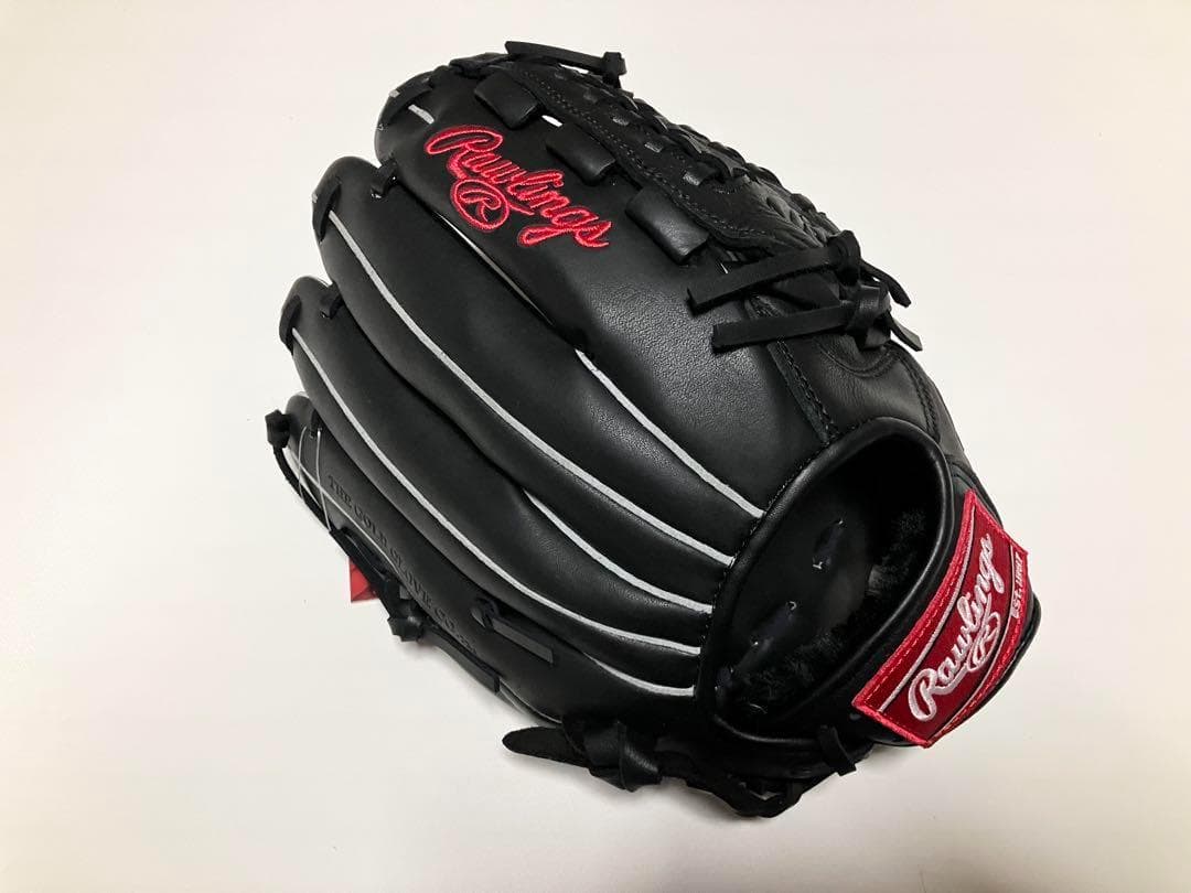 専用品ローリングス 黒Rawlings軟式野球 /ソフトボール兼用グラブ 成人用
