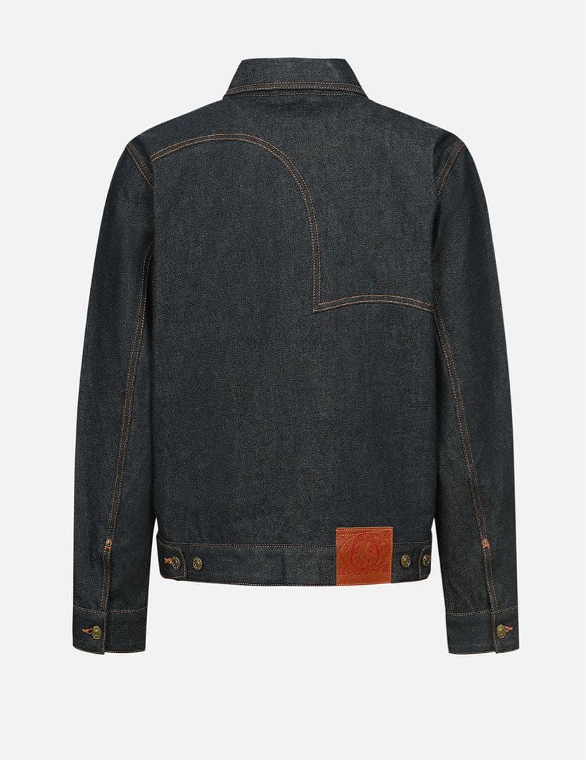 EVISU カモメプリントリラックスフィットデニムジャケット