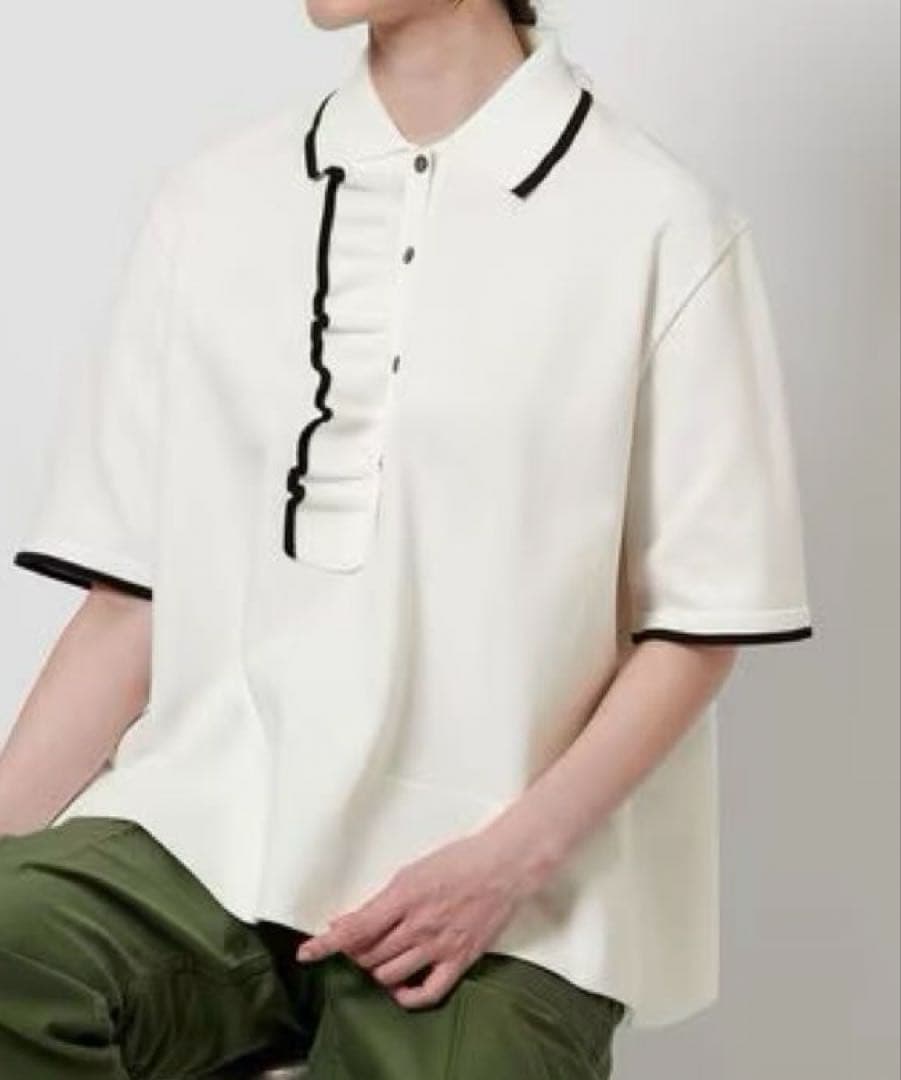 【新品未使用】UNITED ARROWS ミニマルフリル ニット 5SL