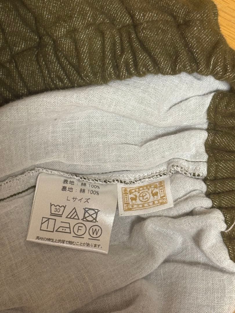 美品✨中川政七商店 あったかもんぺパンツ L カーキ