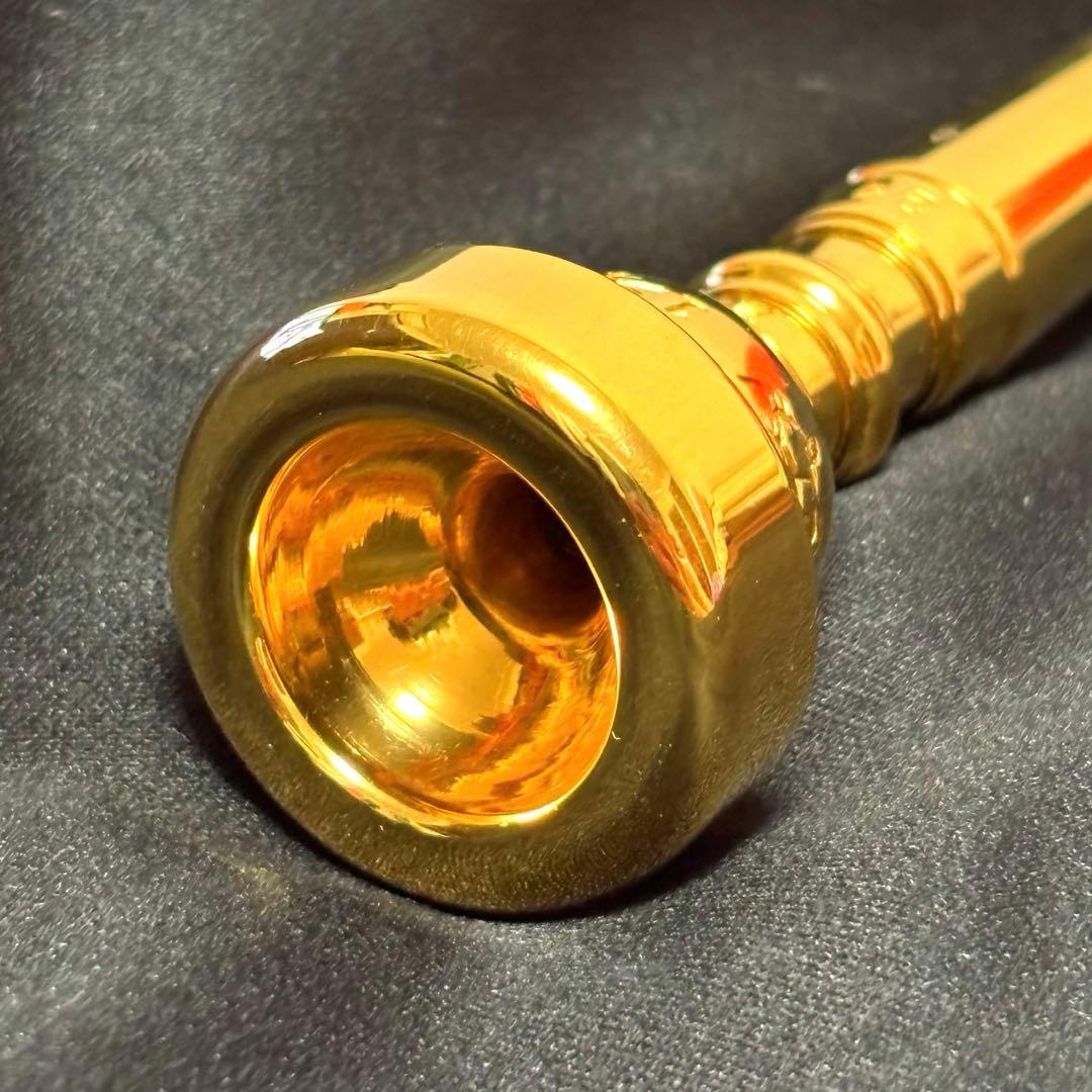 トシトランペットアトリエ トランペットマウスピース 1 1/4C GP 金メッキ