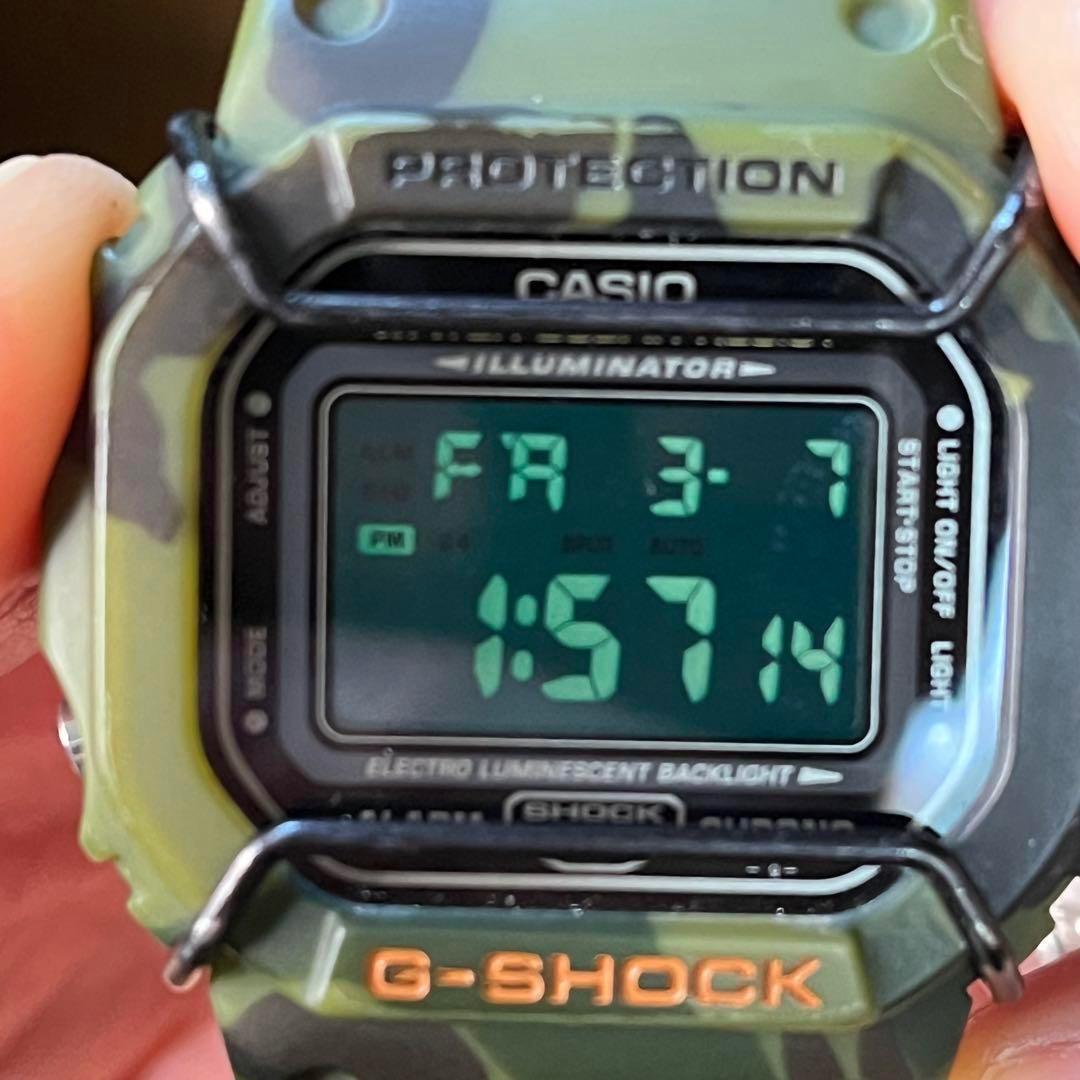 ★CASIO カシオ G-SHOCK DW-5600E 迷彩柄 電池交換済★