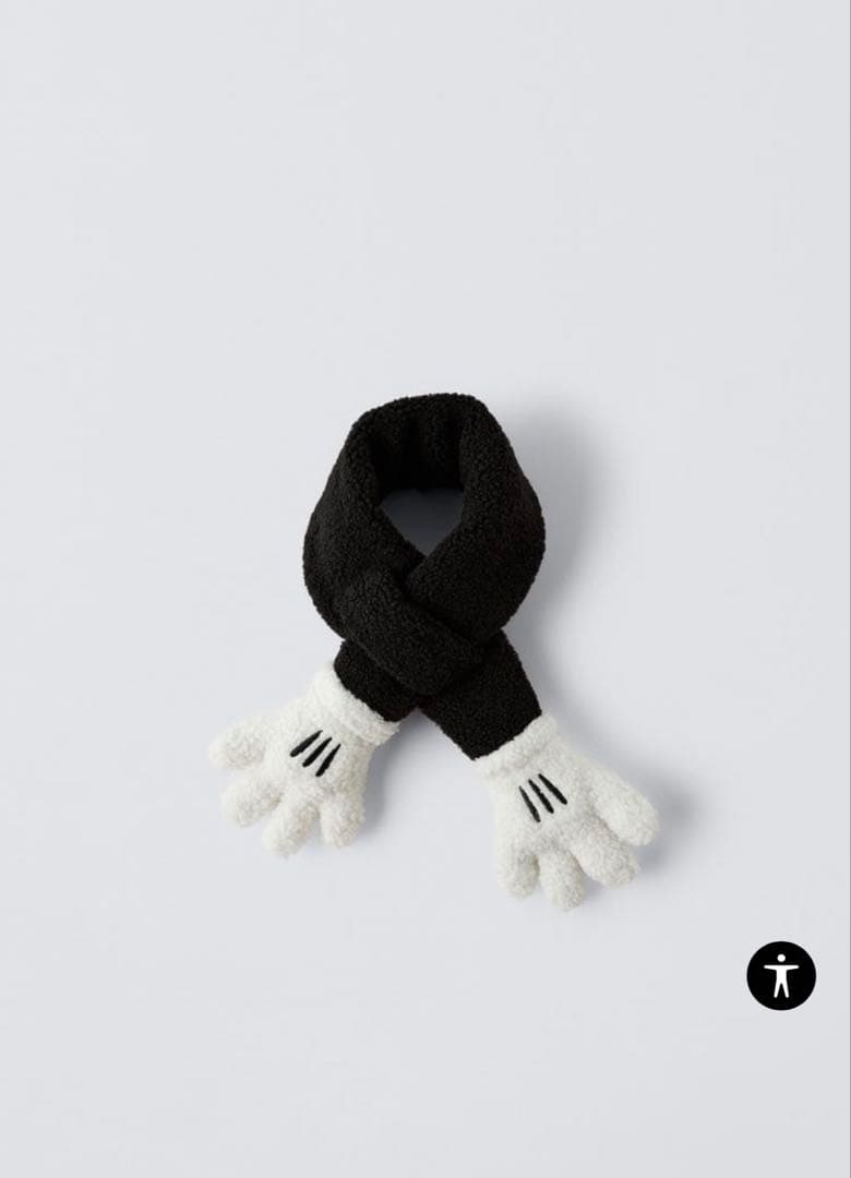 Disney Zara ミッキー マフラー　ザラ　限定