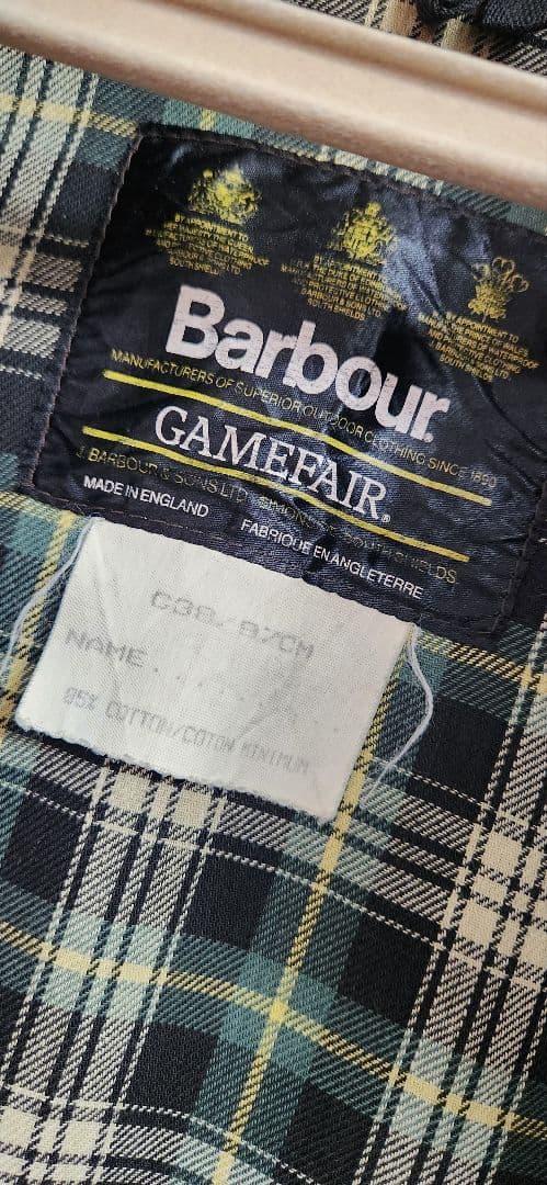 Barbour ワックス　オイルジャケット