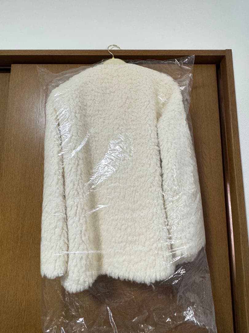 Her lip to  Faux Fur Coat ecru ホワイト