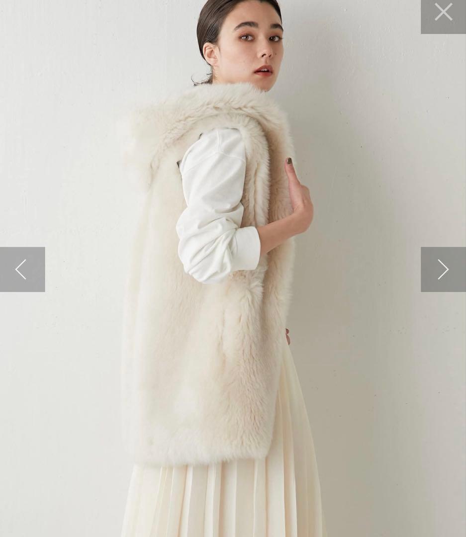 セール　ウィムガゼット　フーデッドファージレ　エクリュ