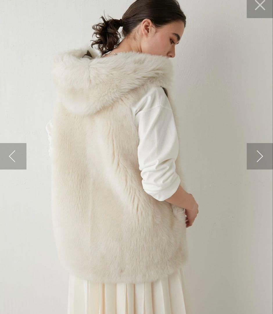 セール　ウィムガゼット　フーデッドファージレ　エクリュ