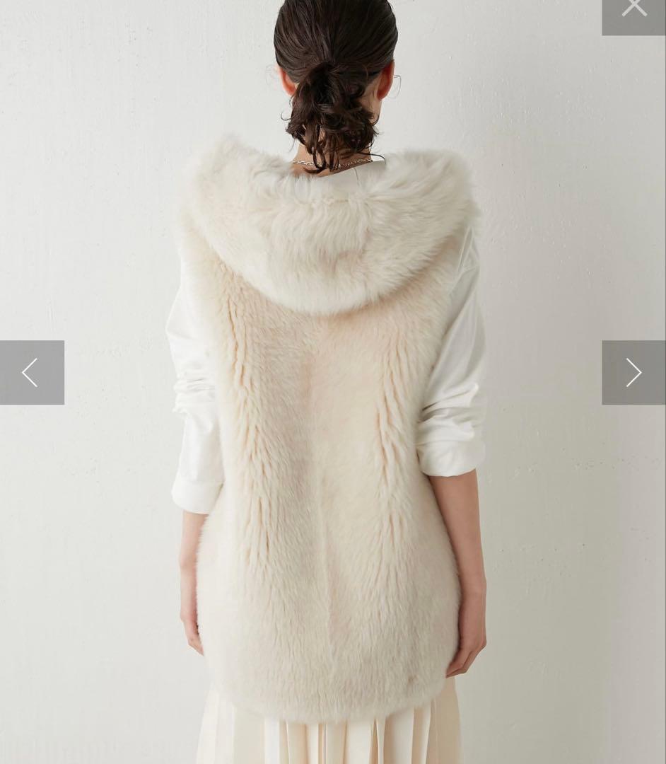 セール　ウィムガゼット　フーデッドファージレ　エクリュ