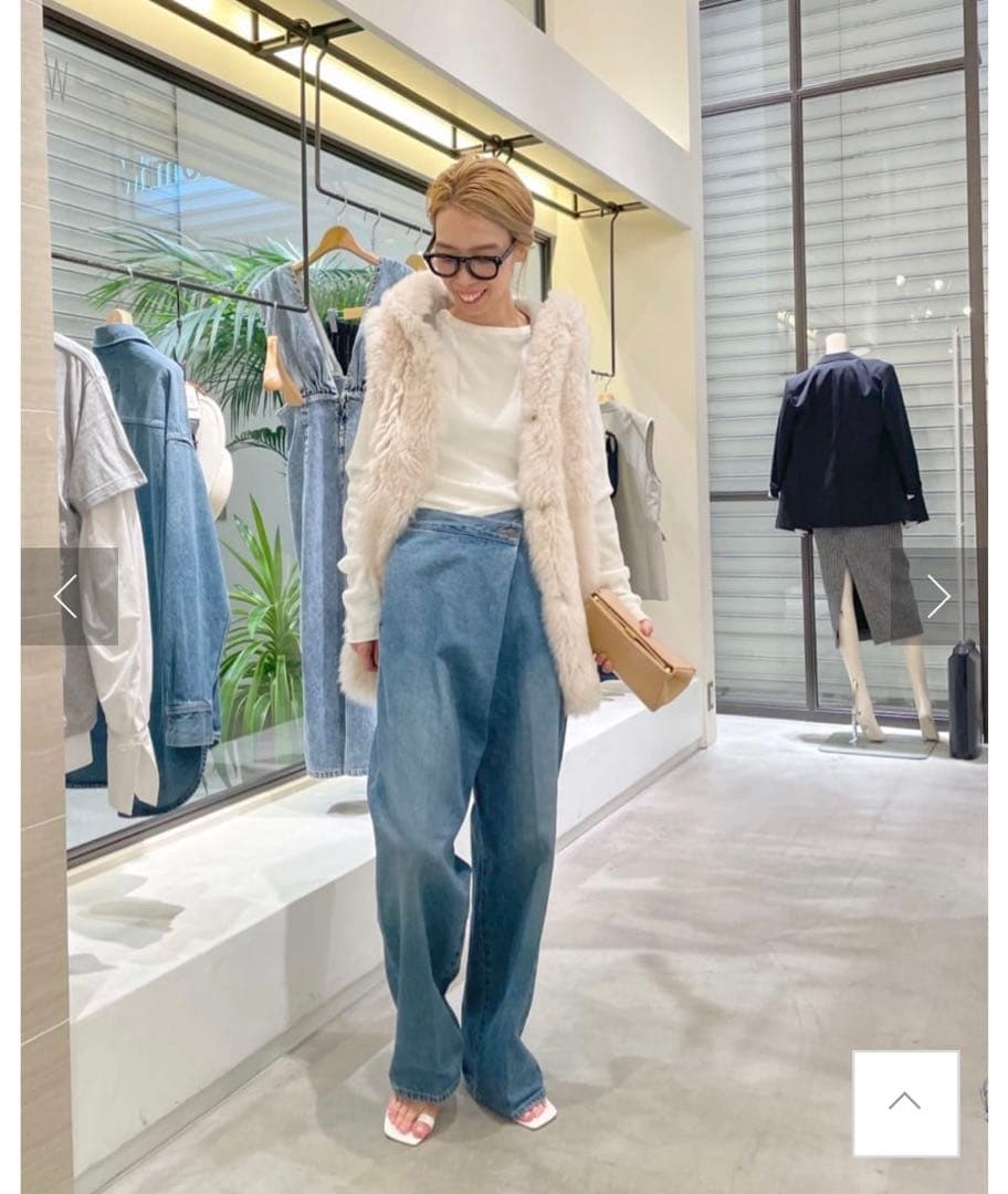 セール　ウィムガゼット　フーデッドファージレ　エクリュ