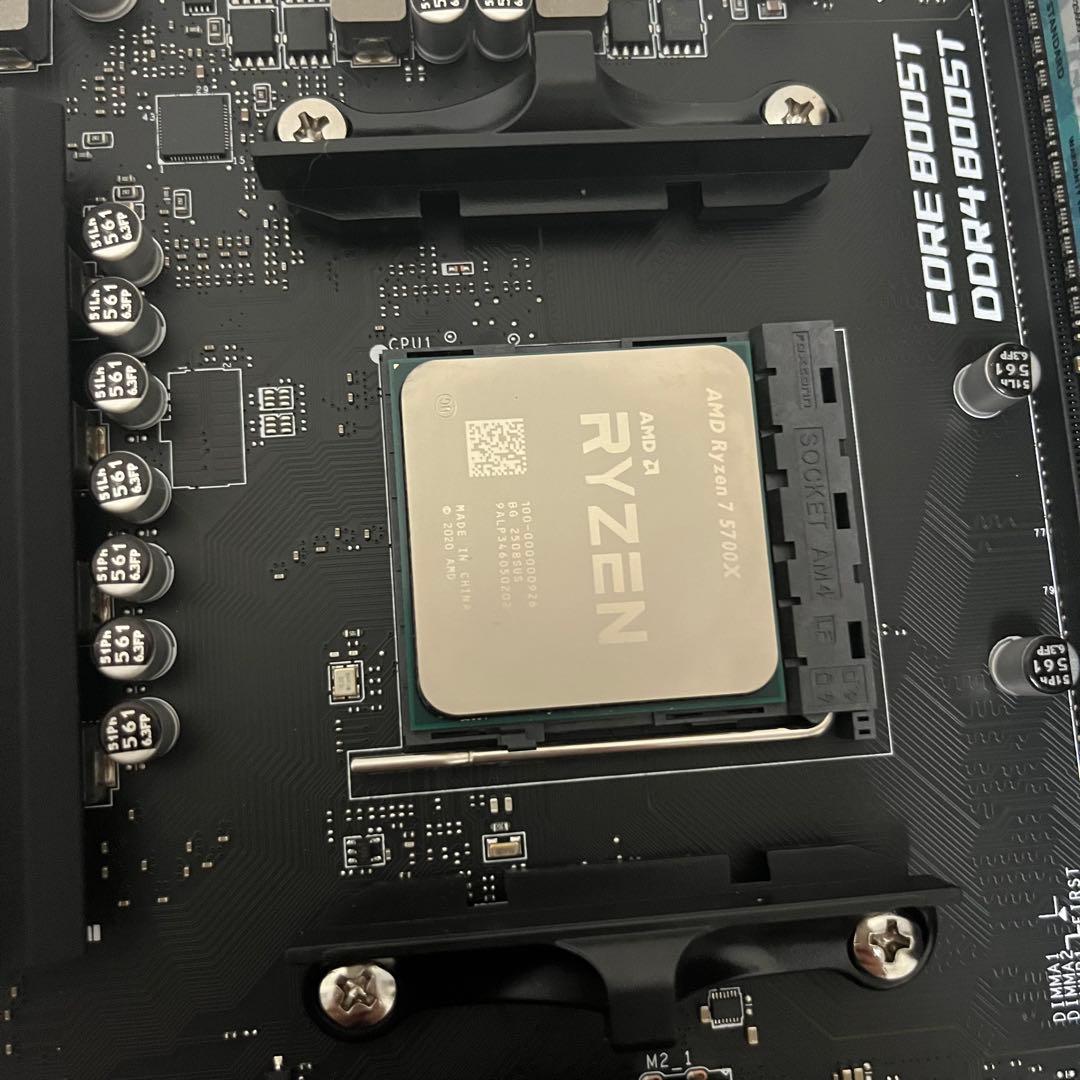 B550 マザーボード Ryzen7 5700X RAM32GB セット