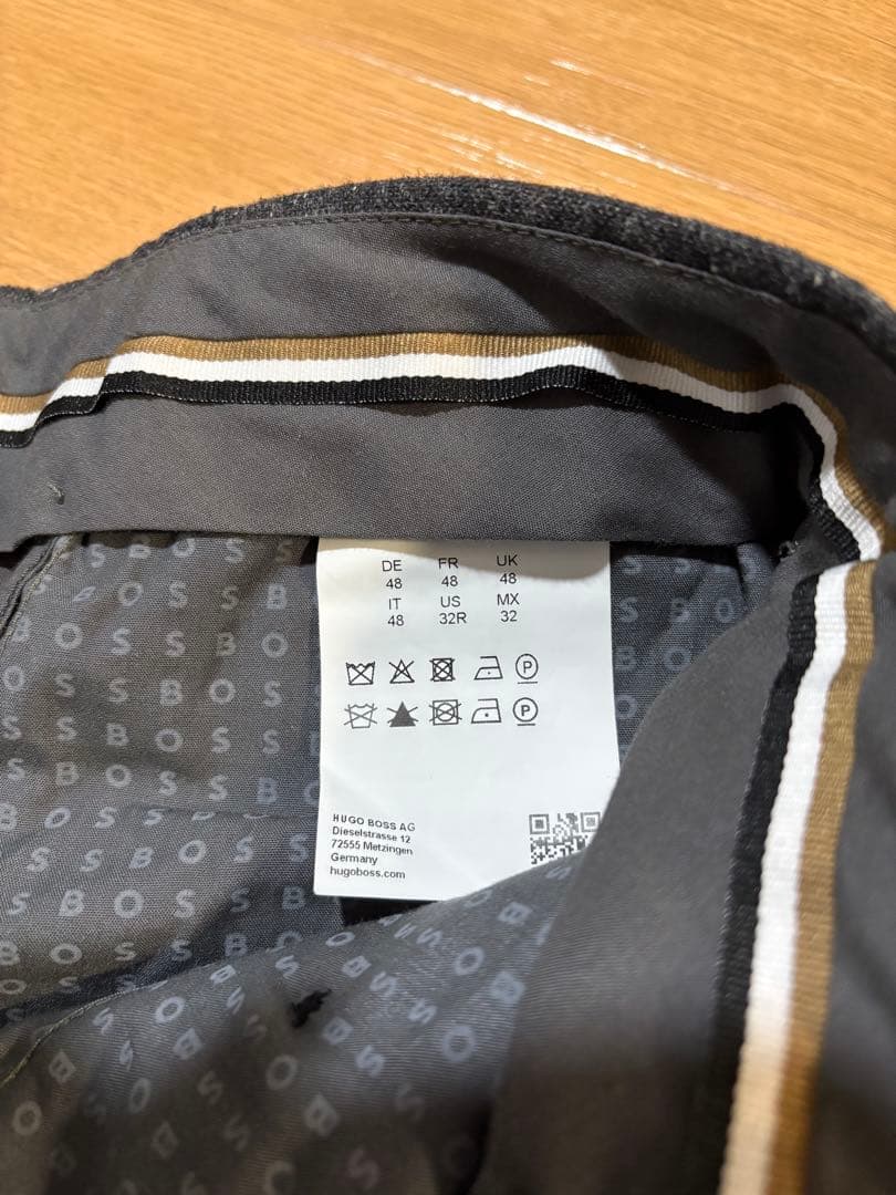 未使用に近い　ヒューゴボス　ウールツイード　ホームスパン