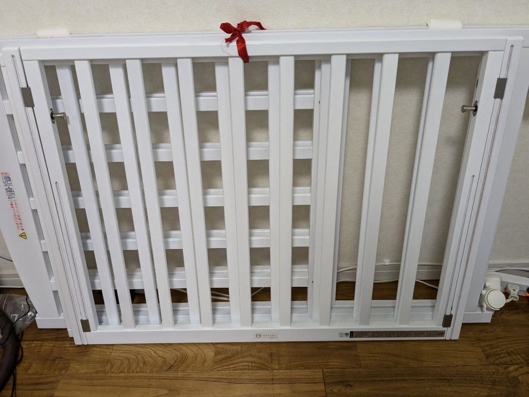 【なーのー様】ベビーベッド　ヤマサキ　ハイタイプベッド　プチモール　ホワイト