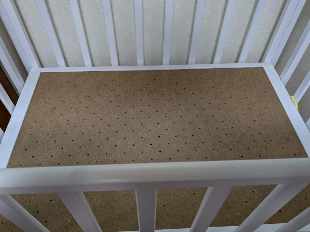 【なーのー様】ベビーベッド　ヤマサキ　ハイタイプベッド　プチモール　ホワイト