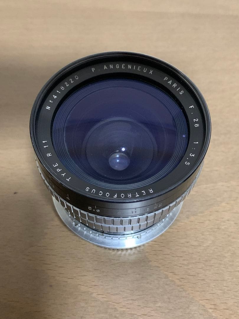 【稀少】アンジェニュー Nikon改造Ｆマウント 28mm/f3.5