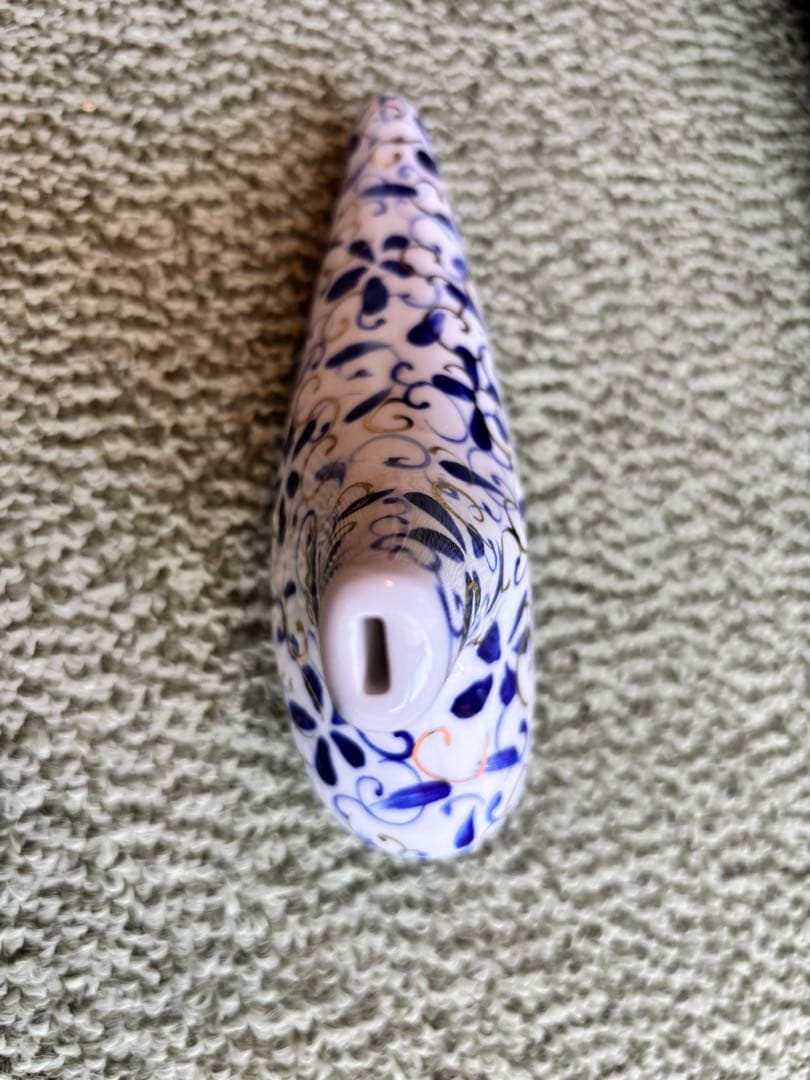 【値下げ　美品】TNG オカリナ　AC管　白磁器モデル 専用バッグ付